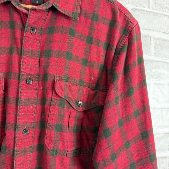 CC Filson Buffalo Plaid Double Pocket Long Sleeve Flannel Button Up Shirt MEDIUM - Picture 3 of 8